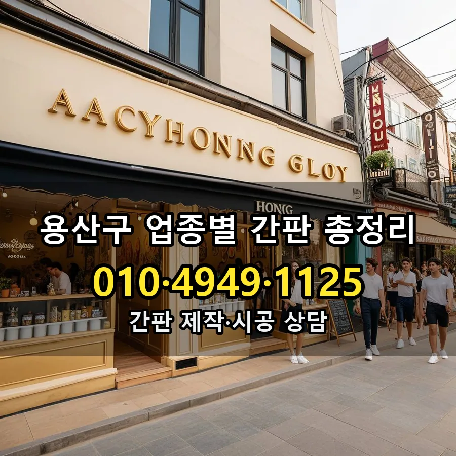 업종별 간판 총정리 시공 사진